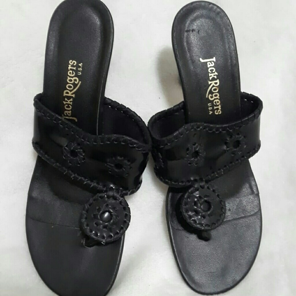 Jack Rogers Black Sandals